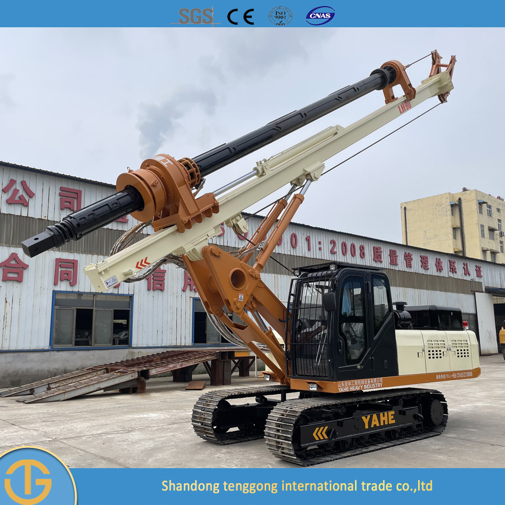 Diesel Engine Hydraulic Bored Tractor Portable Used Piling Machine Crawler Pile Driver Hot Sale Drilling Dr-90 Rig