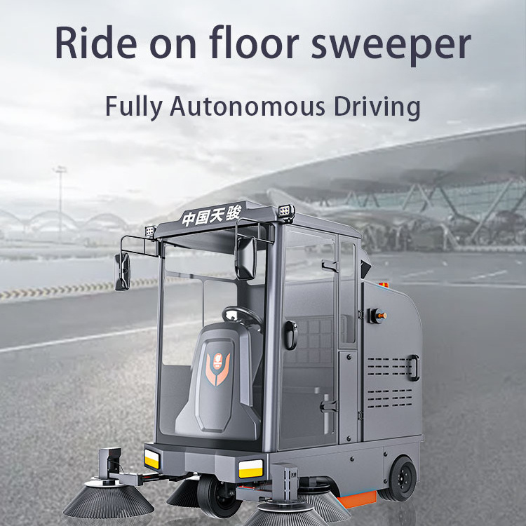 CleanHorse M2 custom ride on industrial automatic vacuum power broom electric road magnificent floor sweeper machine