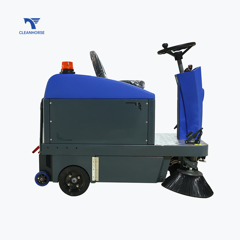 New Arrival Easy Oprating dual disc brake design parking lot  all-weather Commercial Floor Sweeper