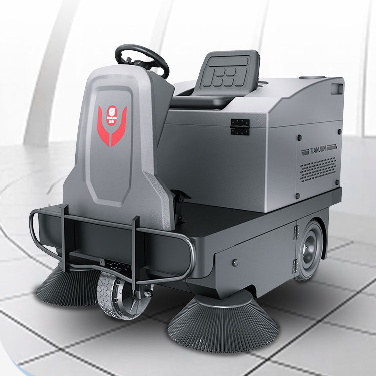 CleanHorse SP1480 compact auto-dumping street sweeper road cleaning machine