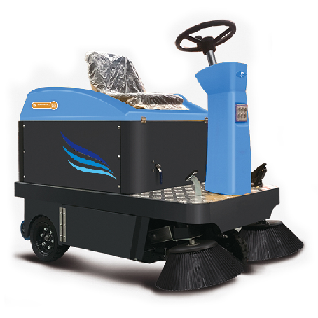 CleanHorse X2 commercial small street sweeper  industrial sidewalk ryobi floor sweeper cleaning machine