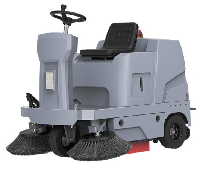 CleanHorse X3 design hot sale electric driveway double brush battery floor sweeper