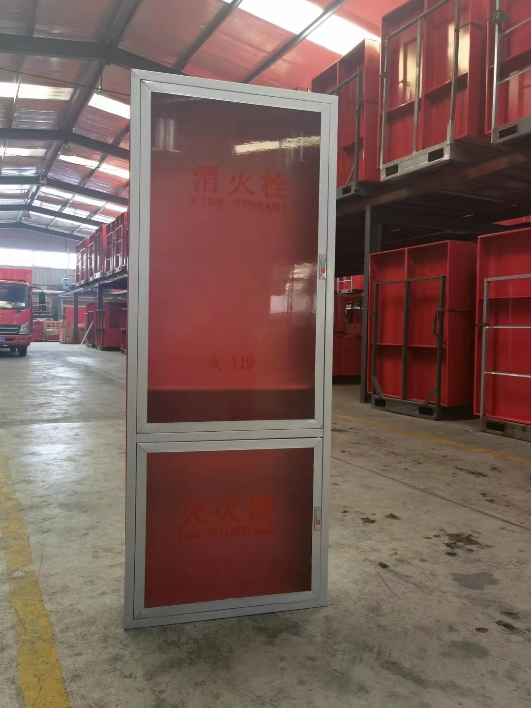 Fire fighting equipment fire hose reel cabinet 1.1mm 1.2mm thickness