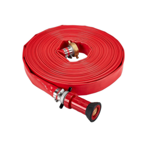 Guangmin Customized Fire Hose White/Red 10M/15M/20M/30M Double Jacket Pvc/Tpu Rubber Lay-Flat Discharge Fire Hose Reel