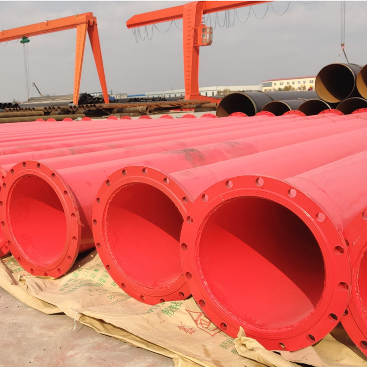 Fire fighting material Red painted sch10 weld carbon steel fire sprinkler pipe tube price