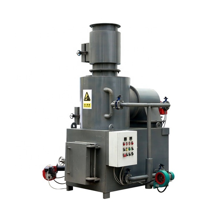 20-500kg / h smokeless hospital hotel industrial general garbage burning solid waste incinerator , waste burning machine