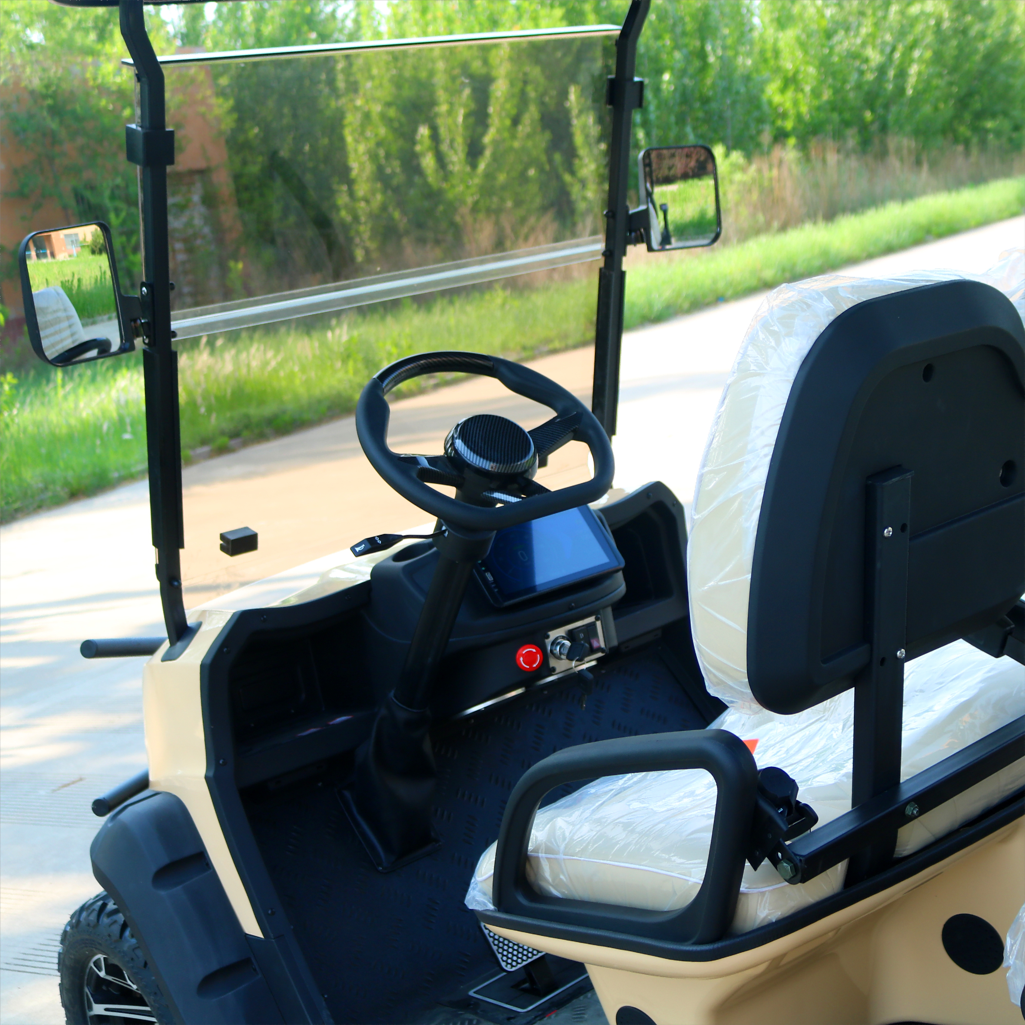 TONGCAI High Quality Custom Golf Cart 6 Seater Electric Golf Buggy with Rear Flip Flop Seat at good price