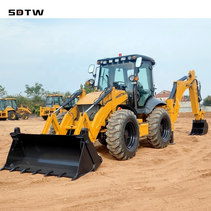 World Famous 4x4 388 580 388H TW890 Four Wheel Same Size 4wd Excavator Loader Mini Tractor Backhoe Loader