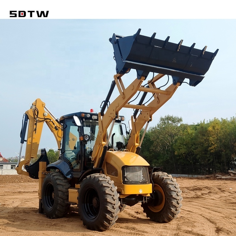 9t Hot Sale Factory 4x4 Mini Small Tractor With Front End Loader backhoe loader For Sale