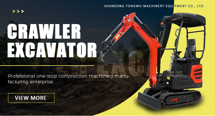 Factory Price 1t 1.2 Ton Hydraulic Crawler Digger Towable Backhoe Mini Excavator Forestry Mulcher For Mini Digger Free Shipping