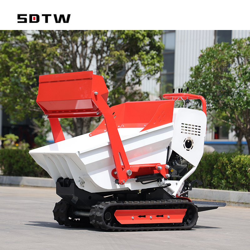 2024 500kg Wheelbarrow Mini Dumper Mini Site Dumper small transporter Track dumper mini with hydraulic tipping