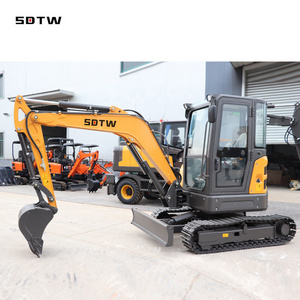 SDTW TW40 Mini digger with Kubota Engine 4t Little crawler Excavator for hot Sale