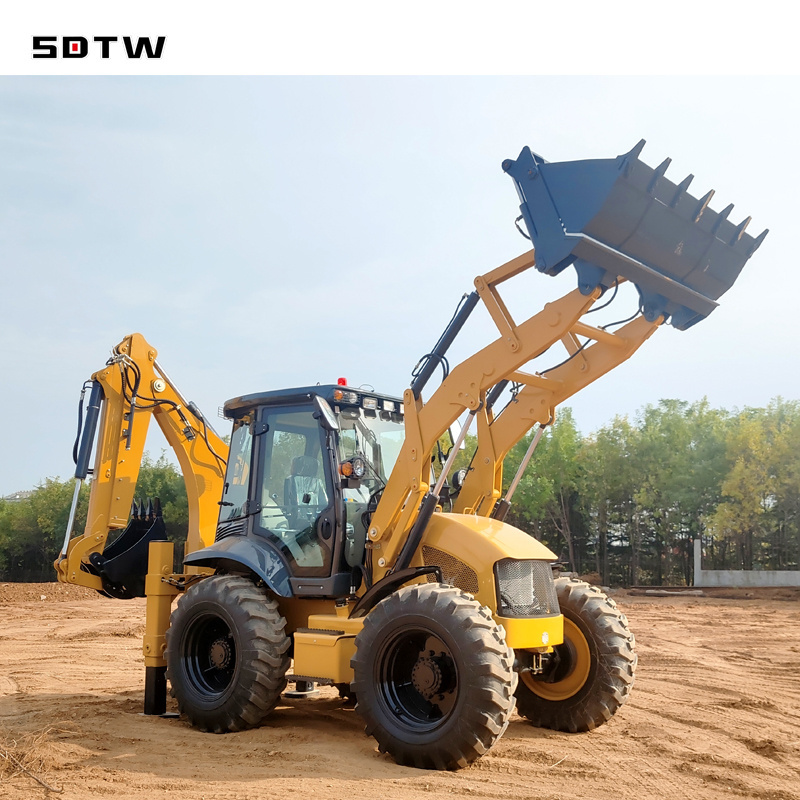 9t Hot Sale Factory 4x4 Mini Small Tractor With Front End Loader backhoe loader For Sale