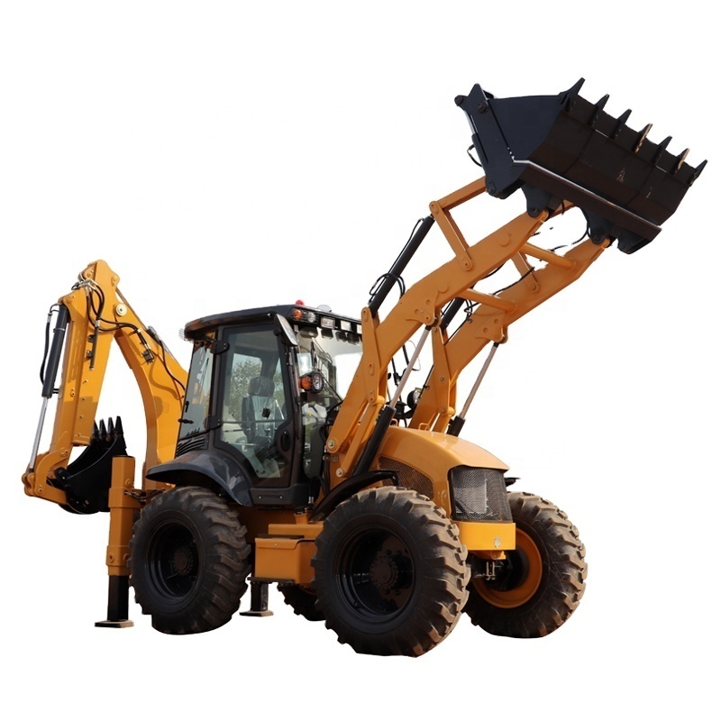 World Famous 4x4 388 580 388H TW890 Four Wheel Same Size 4wd Excavator Loader Mini Tractor Backhoe Loader