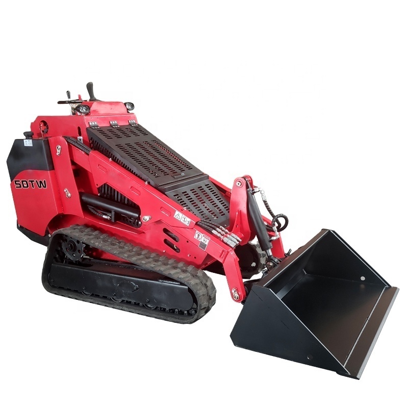 TW850 Mini track SkidSteer Loader with 200kg 300kg 400kg bucket  capacity skidsteer with Kubota engine