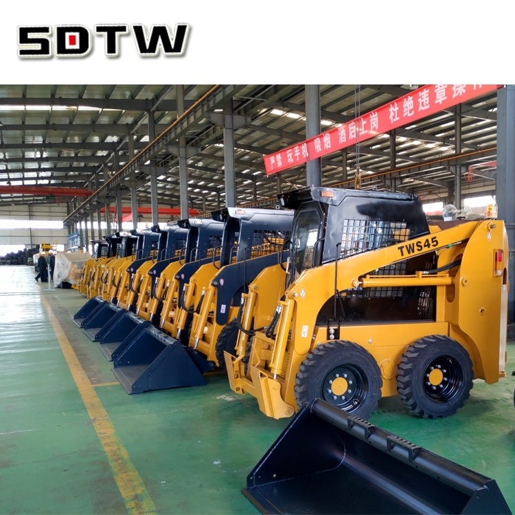 Cheap Skid Steer Loaders 35-140hp Track Mini Skid Steer Loader Attachments for Sale Joystick Hydraulic Control Germany Rexroth