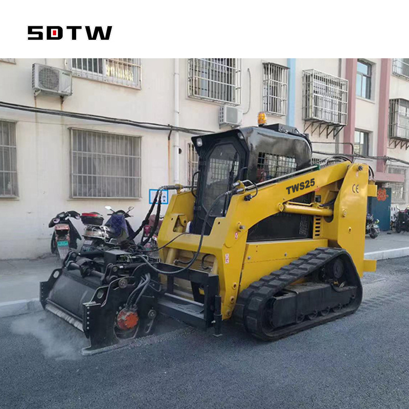 CE EPA China Manufacturer Small mini tyre tires Skid steer loader 25hp 1300KG 1 ton  steer Loader For hot Sale skid loaders Fast