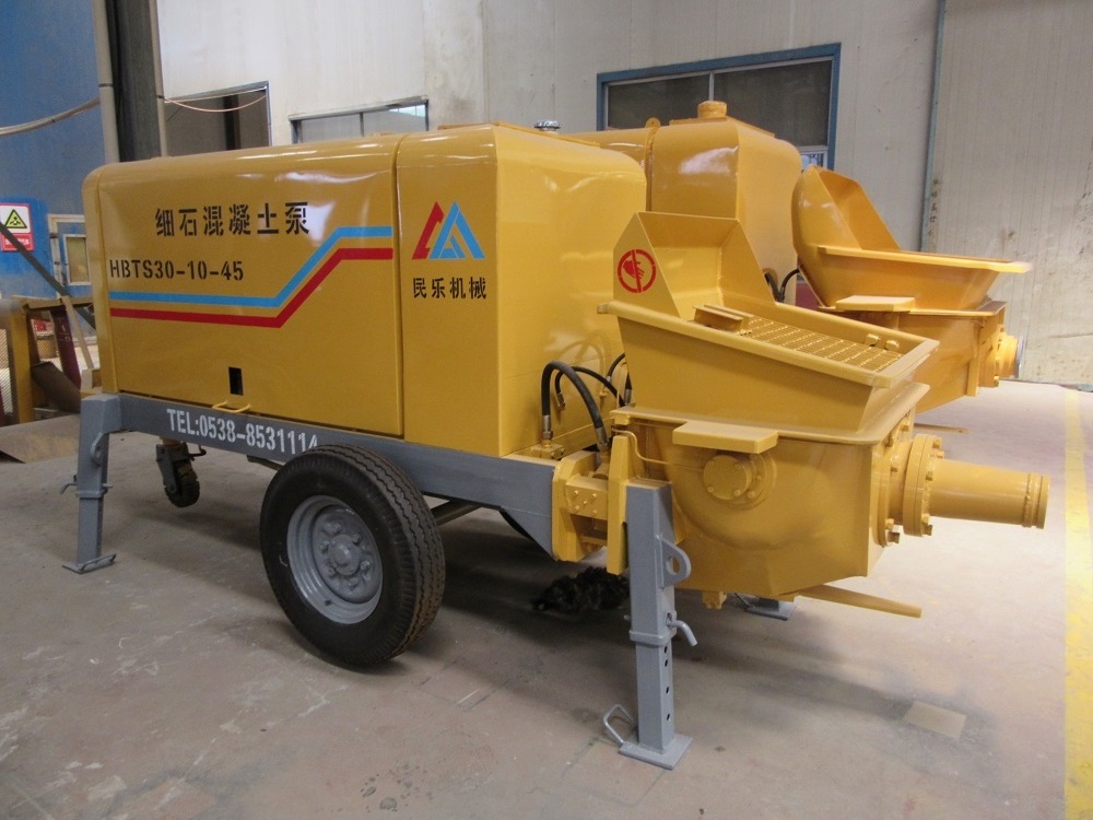 hydraulic oil stationary concrete diesel pump BSR35D cement pumping machine price sales