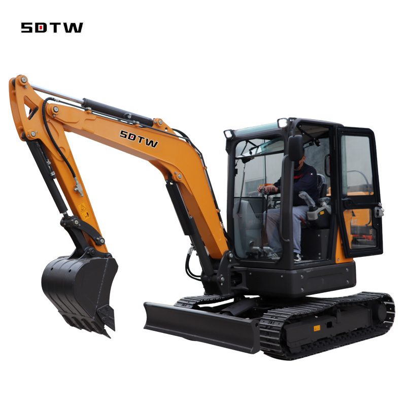 Good Prices Mini Excavator Machine EPA CE Euro 5 Kubota 3.5ton excavator 4 ton with Extendable Rubber Track