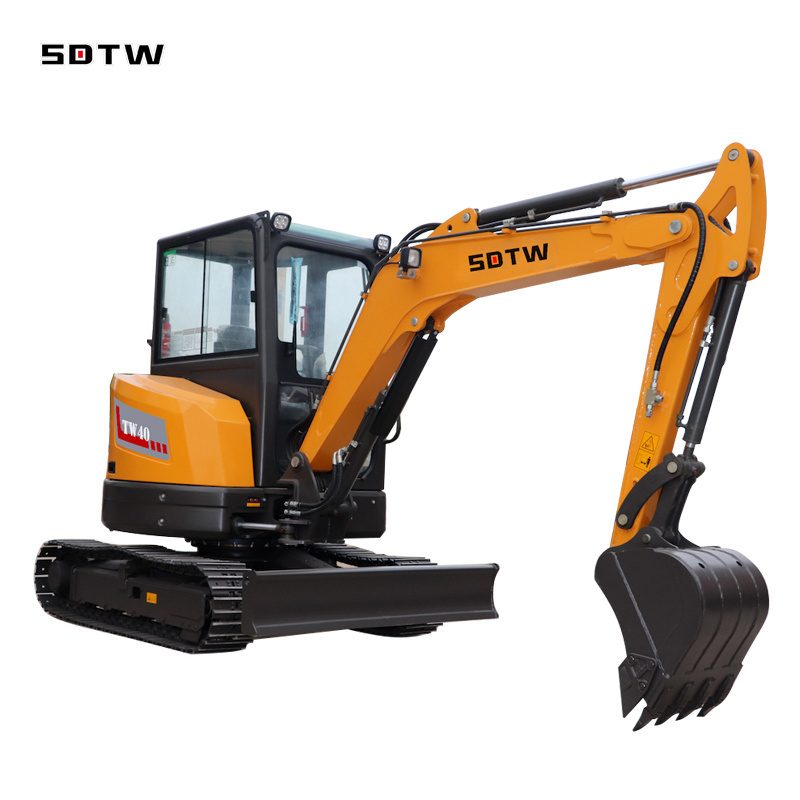 SDTW TW40 Mini digger with Kubota Engine 4t Little crawler Excavator for hot Sale