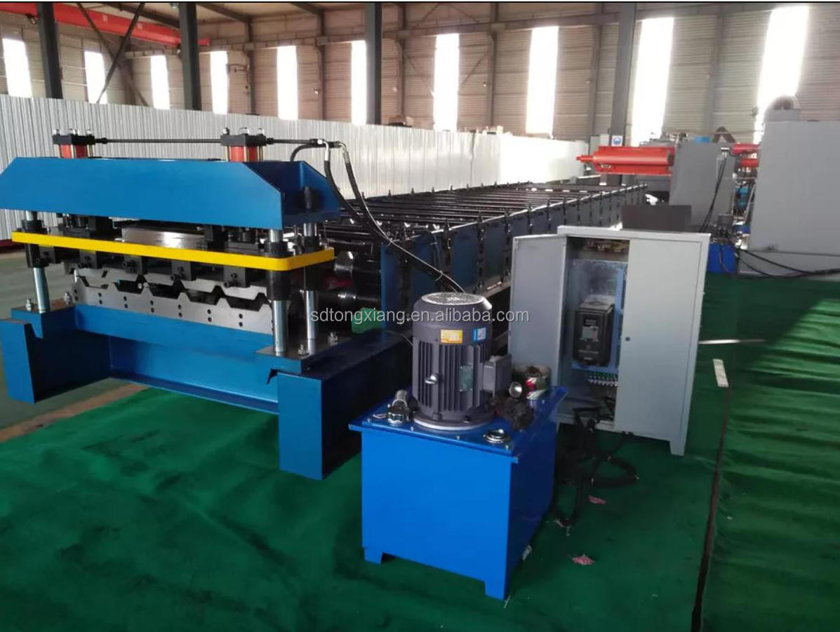 Full automatic metal roof panel glazed tile roll forming machine roofing tile making machine building material machinery