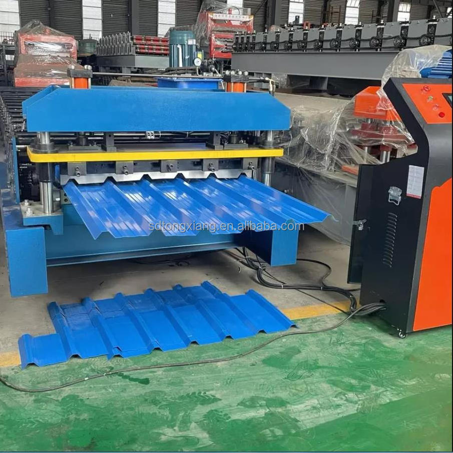 Full automatic metal roof panel glazed tile roll forming machine roofing tile making machine building material machinery