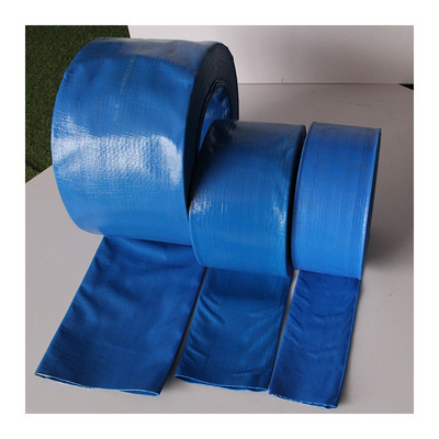 1 2 3 4 6 8 Inch Agricultural Irrigation Hoses High Pressure Blue Pvc Lay Flat Flexible Pvc Pipe Lay Flat Hose