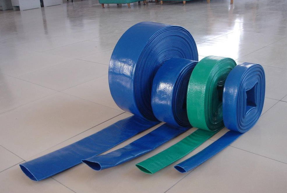 1 2 3 4 6 8 Inch Agricultural Irrigation Hoses High Pressure Blue Pvc Lay Flat Flexible Pvc Pipe Lay Flat Hose