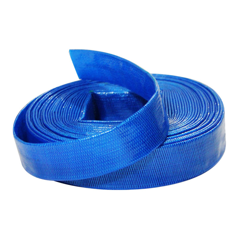 1 2 3 4 6 8 Inch Agricultural Irrigation Hoses High Pressure Blue Pvc Lay Flat Flexible Pvc Pipe Lay Flat Hose