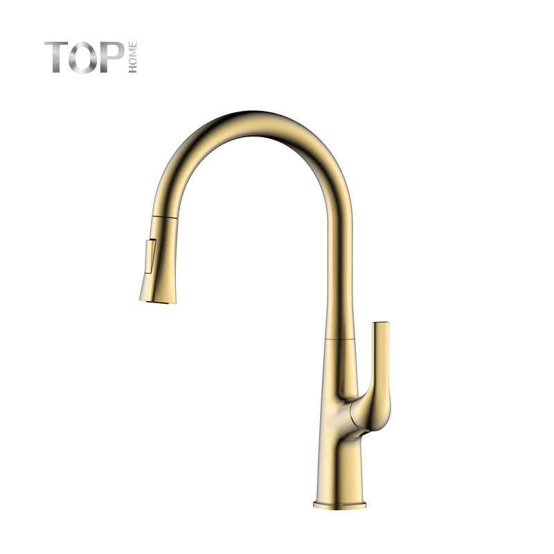 Factory Direct Sales Restaurant Basin Countertop Kitchen Sink Gold Faucet