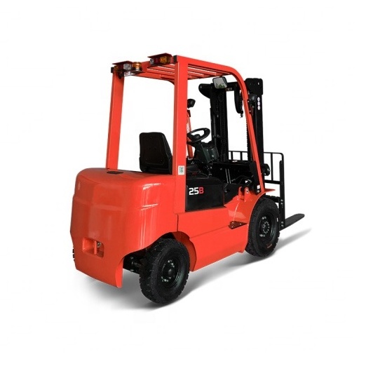 China Manufacture Cheap Pneumatic Tire 2.5 Ton Small Electric Pallet Fork Lift Hydraulic Stacker Battery Seated Forklifts