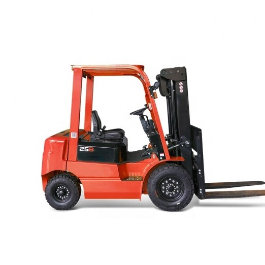 China Manufacture Cheap Pneumatic Tire 2.5 Ton Small Electric Pallet Fork Lift Hydraulic Stacker Battery Seated Forklifts