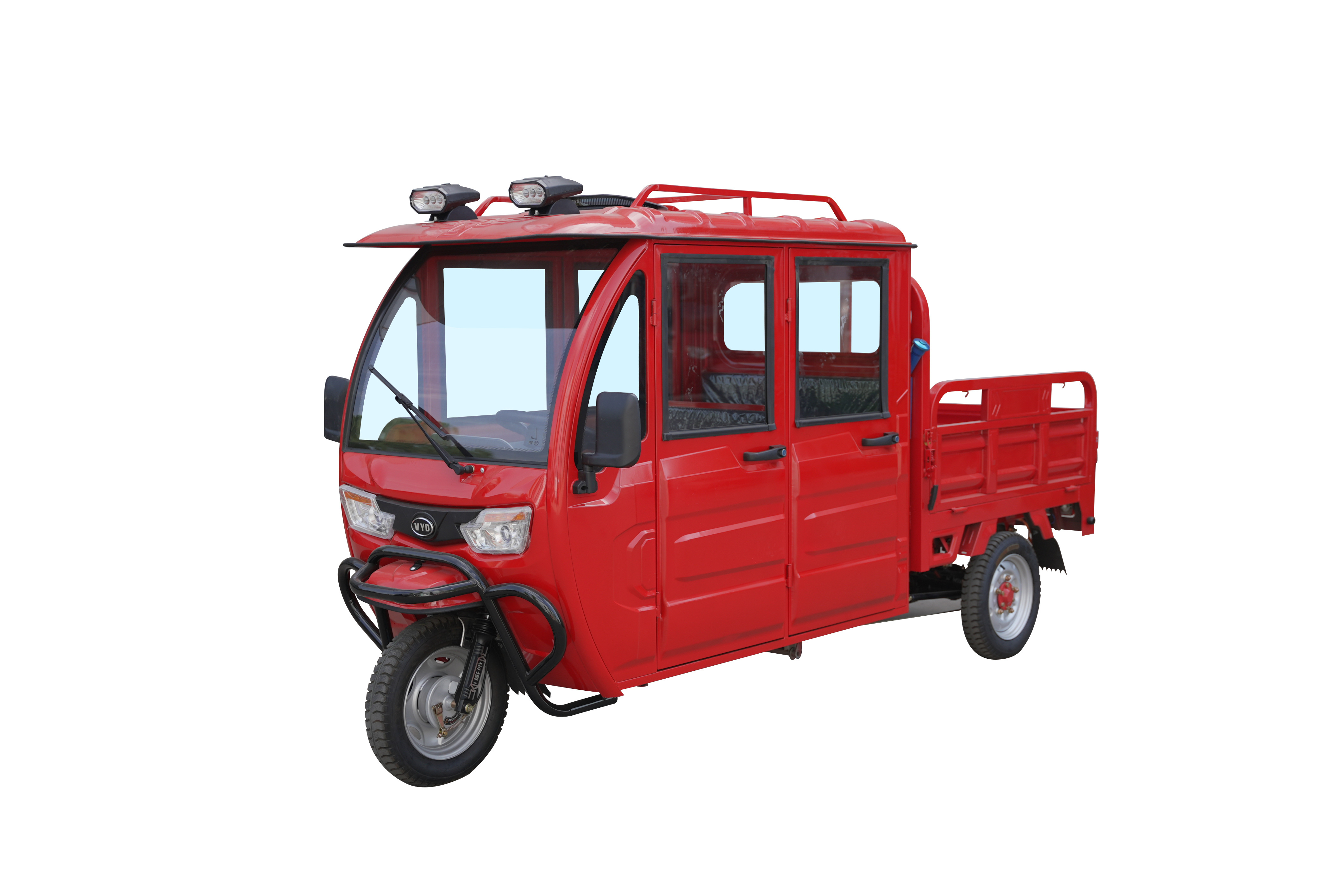 Closed Cabin Electric 3 Wheel Pickup Cars For Cargo Three Wheel Cargo Tricycle Electric Motorcycle Van