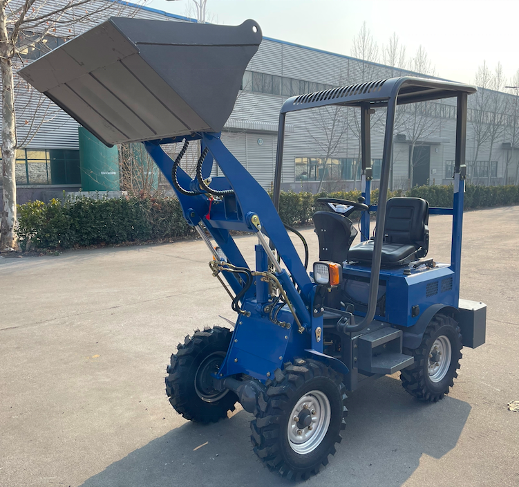 chinese aolite mini electric loaders 604 4 wheel drive front mini farm tractors electric forklift loader