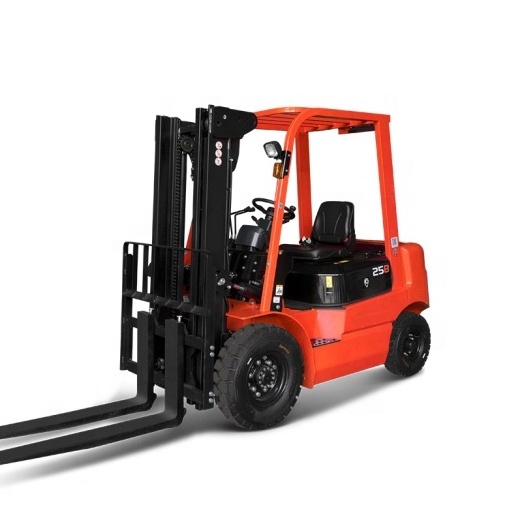 China Manufacture Cheap Pneumatic Tire 2.5 Ton Small Electric Pallet Fork Lift Hydraulic Stacker Battery Seated Forklifts