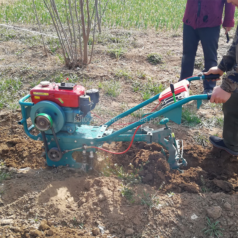 Gasoline Diesel Mini Plough Machine Small Agriculture Machinery with tiller