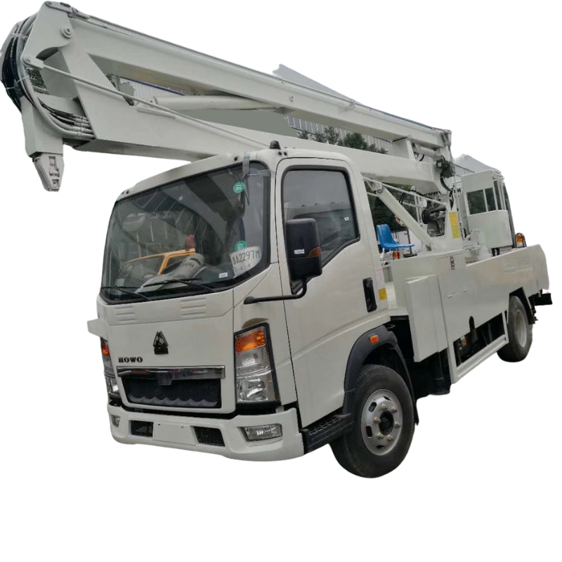 Cheap price customized 16M HOWO single cab folded aerial working platform truck new truck moutned aerial bucket truck hydraulic