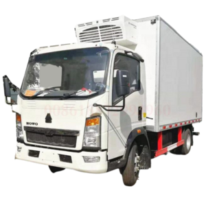 china howo refrigerator truck with thermoking freezer 3T mini diesel 6 tyres RHD 116HP cold van box truck frozen van car