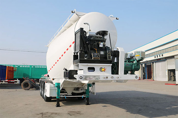 New 3 Axle 50ton V Type Bulk Cement Tank Fly Ash Cement Bulker Silo Tanker Pneumatic Semi Truck Trailer For Sale