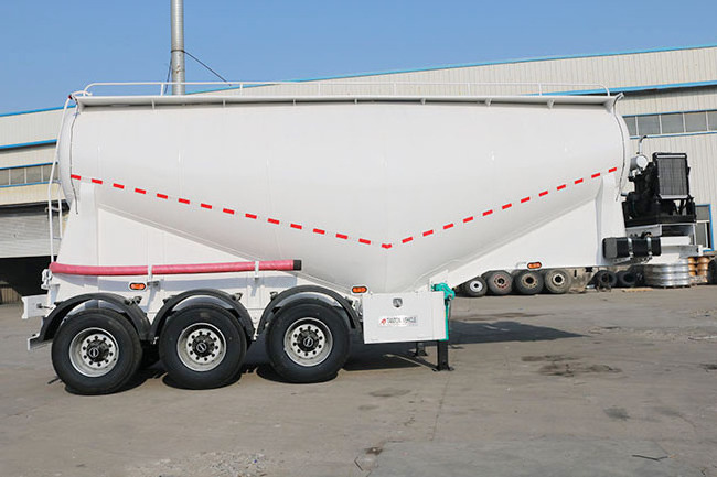 Factory New V-Type Bulk Cement Tank Truck Trailer 60Tons Steel Dry Cement Bulker Tanker Semi Trailer