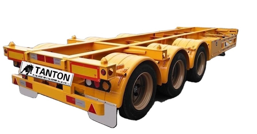 Best selling 3 axle 20ft 40ft Skeleton Trailer Container Skeleton Truck From China Manufacture