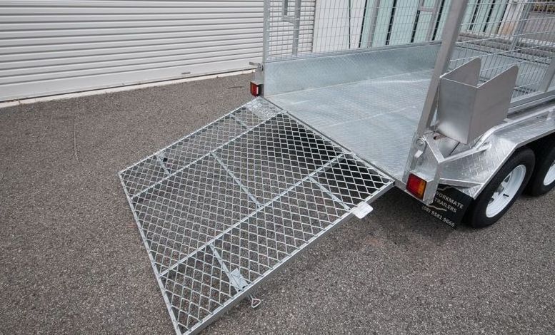 12x6 Tandem Dual Axle Box Trailer Galvanized Car Trailer With 600/900mm Cage