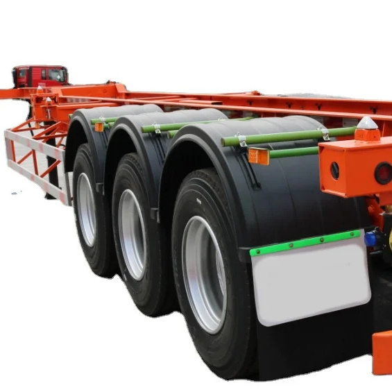 Best selling 3 axle 20ft 40ft Skeleton Trailer Container Skeleton Truck From China Manufacture