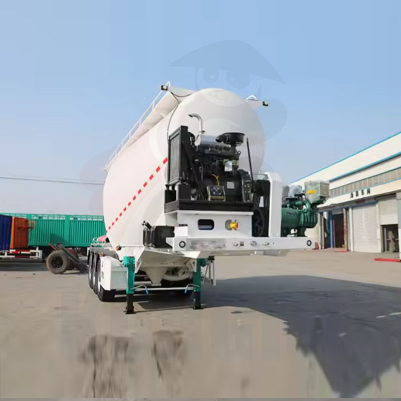 3 Axles Dry Bulk Cement Tanker Semi Trailer 45cbm Bulk Cement Trailer Pneumatic Trailers For Sale