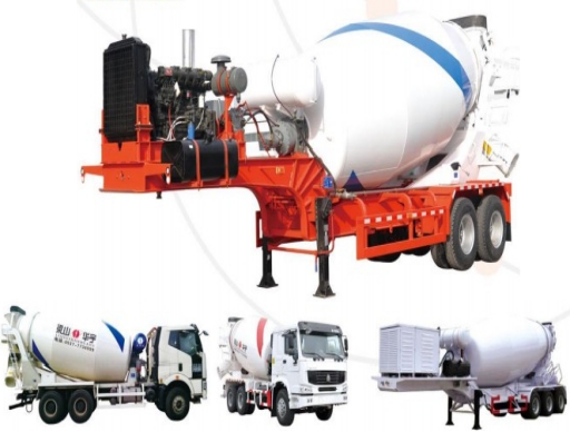 HOT SALES 2 AXLE 15CBM  HIGH OPERATING EFFICIENCY CONCRETE MIXING SEMI TRAILER