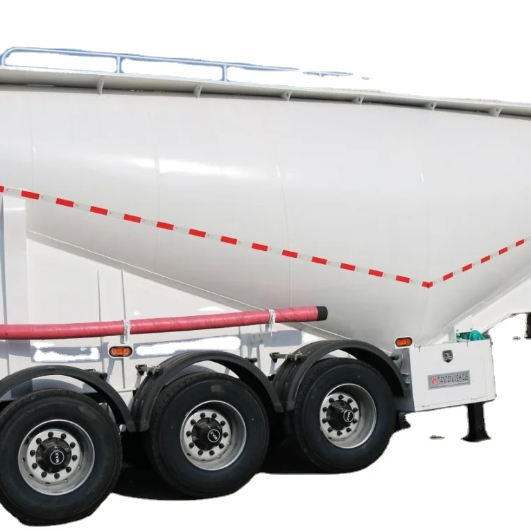 Factory New V-Type Bulk Cement Tank Truck Trailer 60Tons Steel Dry Cement Bulker Tanker Semi Trailer