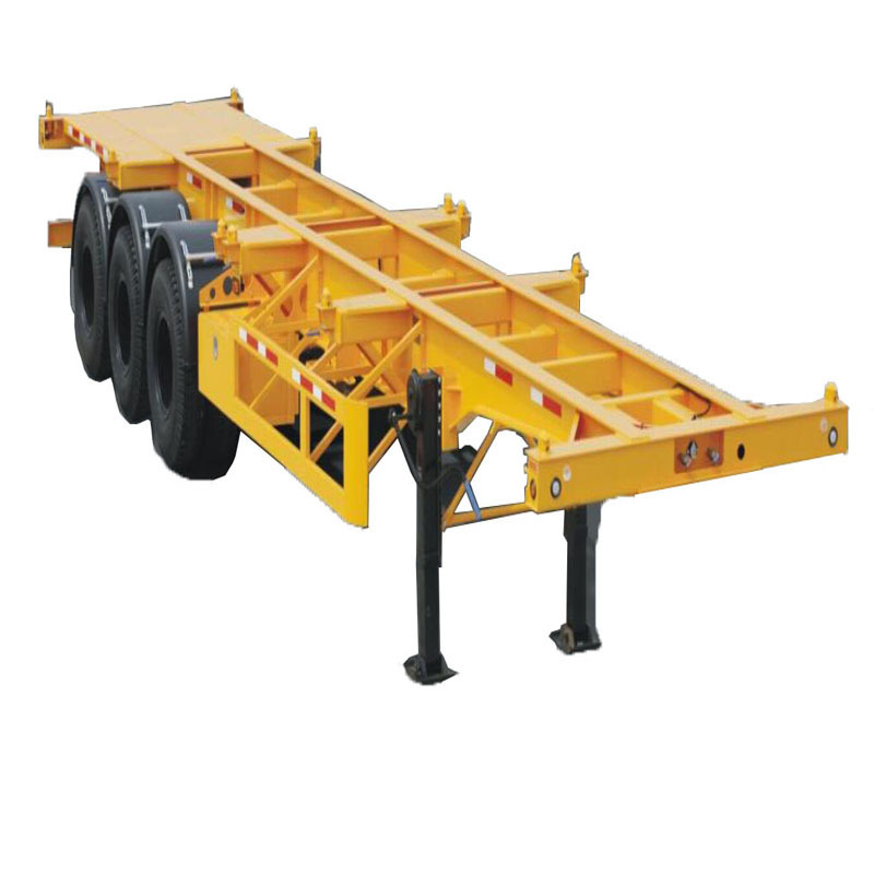 20ft Yard Terminal Port Bomb Cart Skeletal Skeleton Shipping Container Chassis Semi Trailer containers trailers