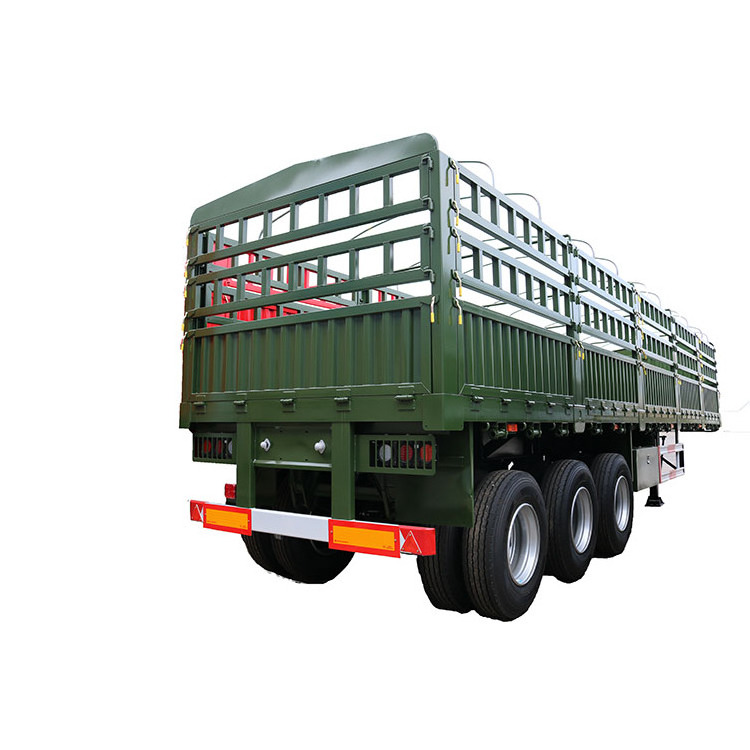 High quality cattle enclosed Sugar Cane Transport Fenced Cargo Semi Trailer for sale