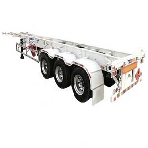 20ft Yard Terminal Port Bomb Cart Skeletal Skeleton Shipping Container Chassis Semi Trailer containers trailers