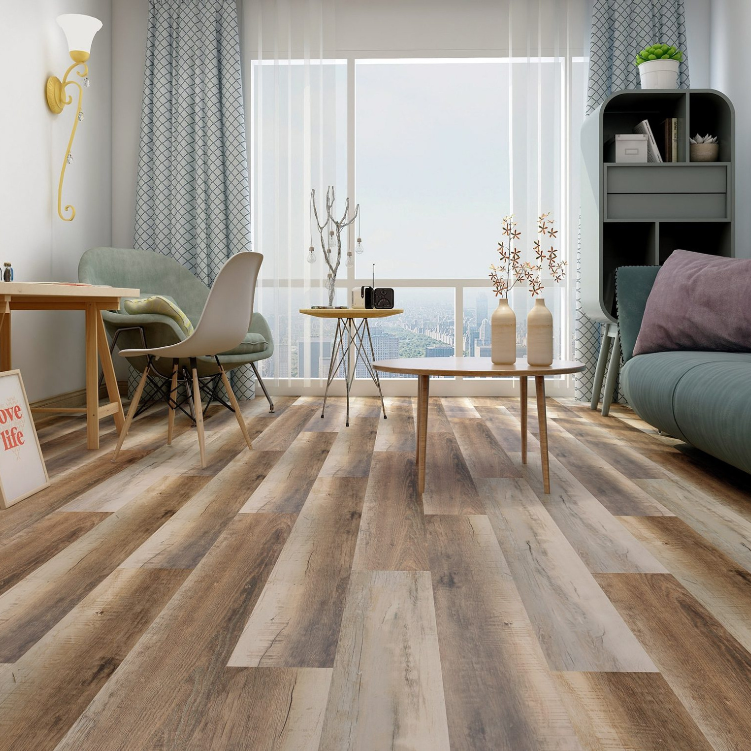 TAP & GO Mdf Laminate Flooring 7mm 8mm Laminate Wood Flooring